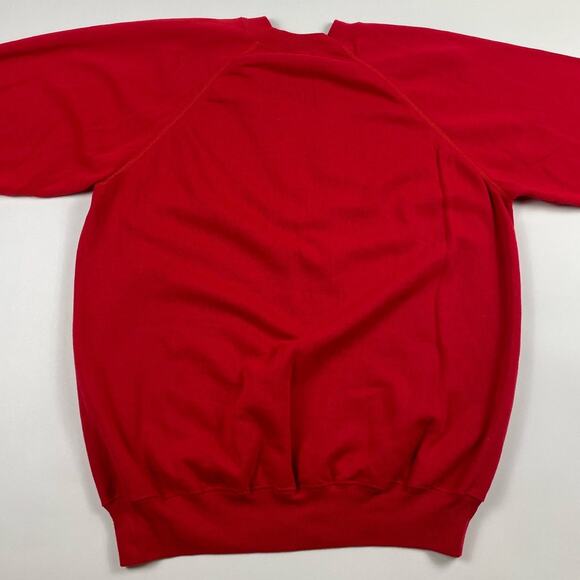 Panda Eating Cartoon Drawing China Vintage 80s Red Crewneck Size XL Jim Benton - Picture 7 of 7